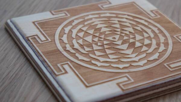Sri Yantra (wood)
